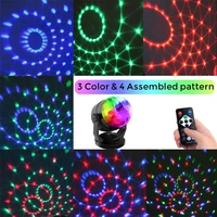 led stage lighting sound activated party lights rgb disco dj party light battery poweredusb plug magic ball laser projector