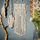 Настенный гобелен в скандинавском стиле макраме, украшение для дома в стиле бохо, свадебная, детская комната, для спальни, тканый настенный гобелен ручной работы