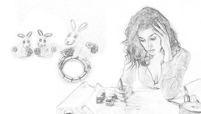 Модное эмалированное кольцо кролик золотого цвета | Украшения и аксессуары