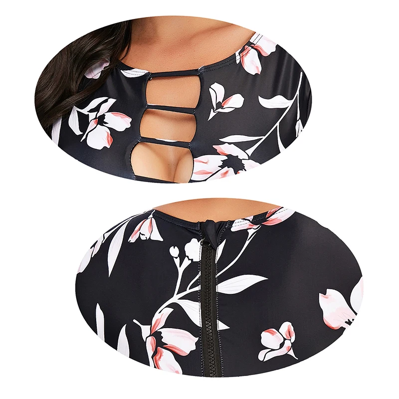 Пикантный спортивный слитный купальник 2024 года с длинным рукавом Бразильское