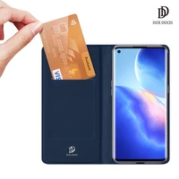 for oppo reno5 pro 5g dux ducis skin pro series leather wallet flip case full protection steady stand magnetic closure
