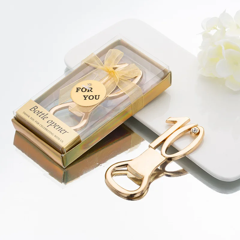 (20 шт./лот) 18-летний Подарок на годовщину свадьбы открывалки из 18-го серебра и