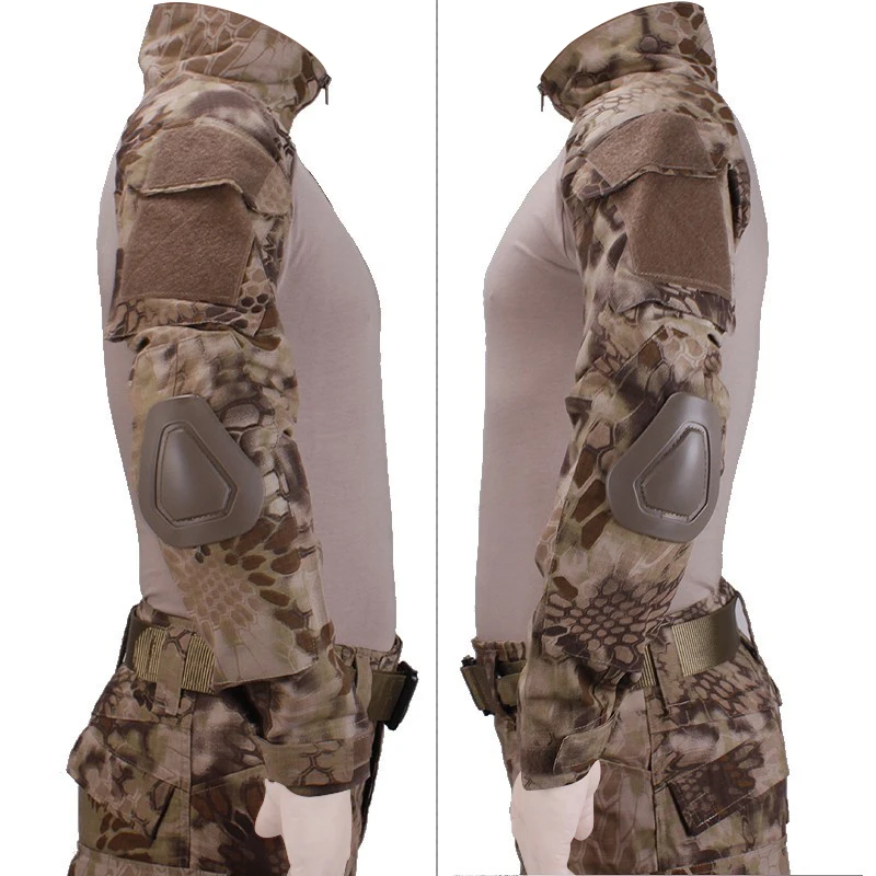 Военная камуфляжная футболка с налокотниками для страйкбола пейнтбола охоты |