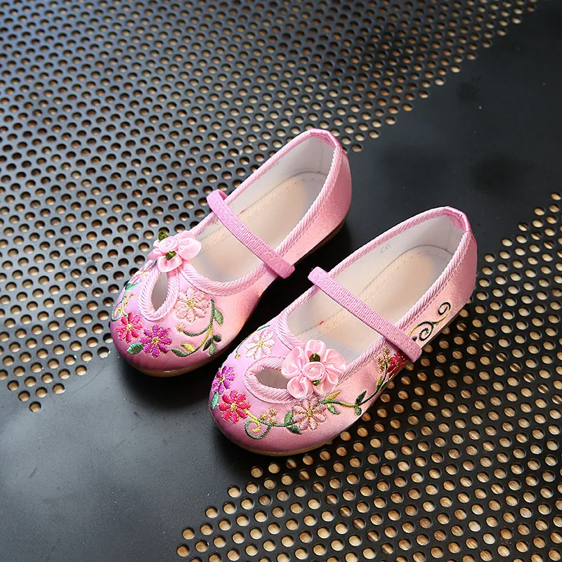 Детская обувь для девочек детская удобная принцессы с вышивкой в китайском стиле