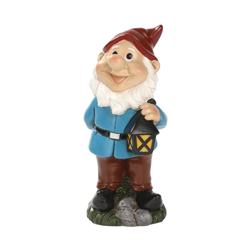 

Christmas Garden Ornaments with Legged Dwarfs Cartoon Garden Resin Crafts Family