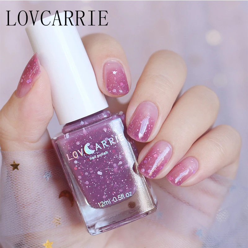 

LOVCARRIE 12ML Glitter Nail Polish Long Lasting Infinity Shine Regular Nail Lacquer Paint Manicure Enamel Nails Varnish for Art