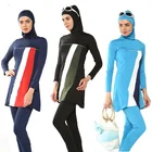 Мусульманский купальник, одежда для плавания, мусульманский женский скромный хиджаб размера плюс, купальный костюм, пляжный купальник с полным покрытием, купальник 6X