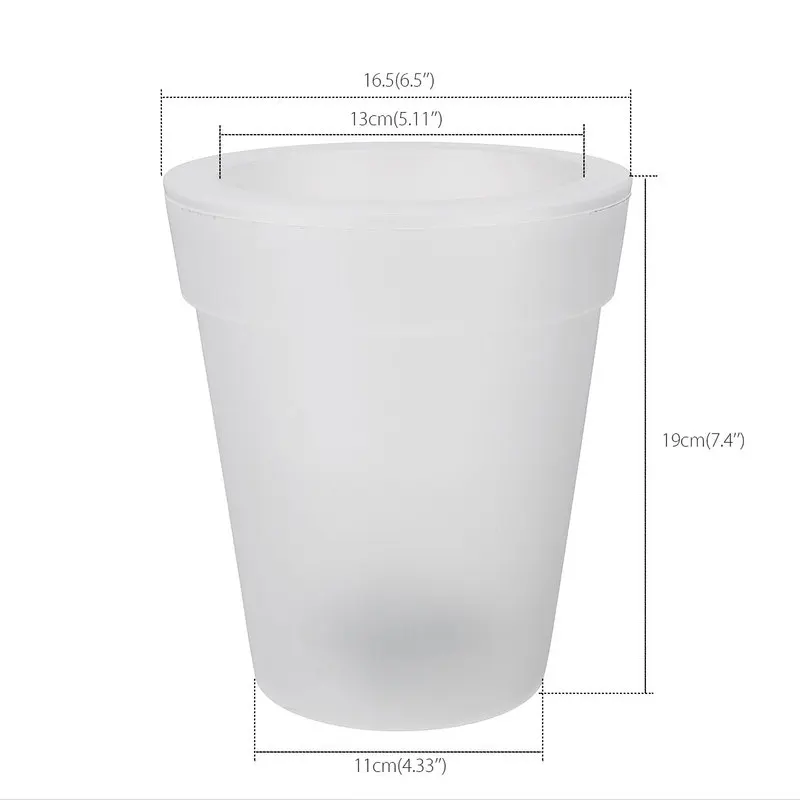

1pcs Solar Flowerpot LED Lights Solar Powered Desk Plastic Nursery Pots for Succulent plants Lightings Support Dropshipping