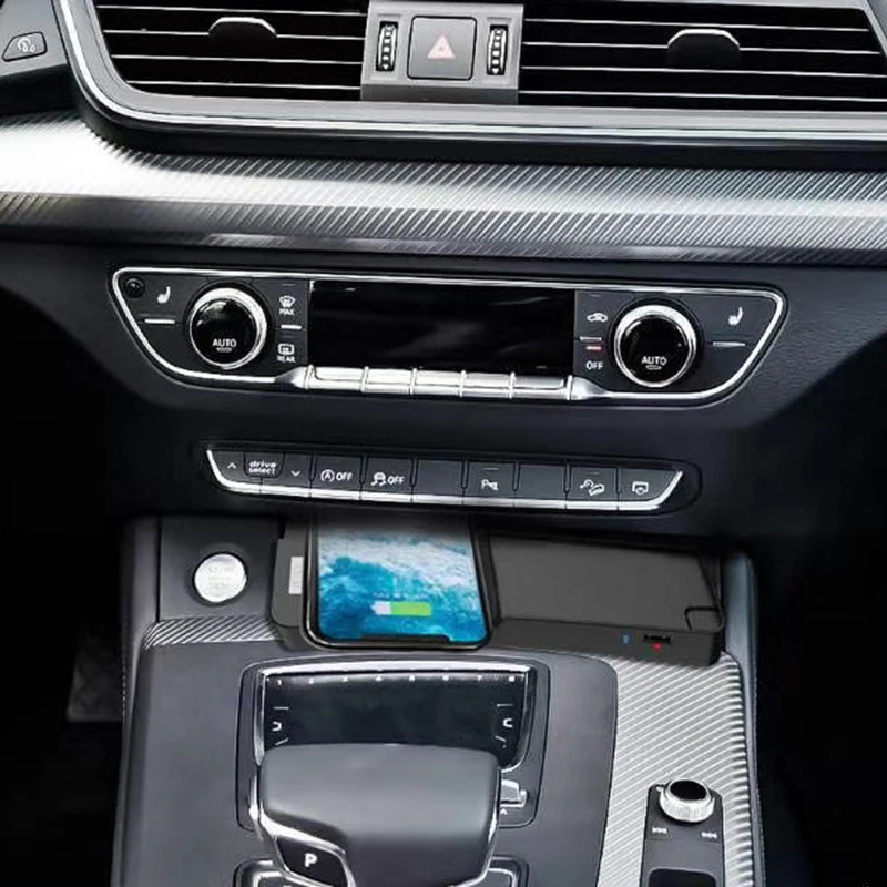 Беспроводное зарядное устройство 15 Вт QI для Audi Q5 SQ5 аксессуары быстрой зарядки
