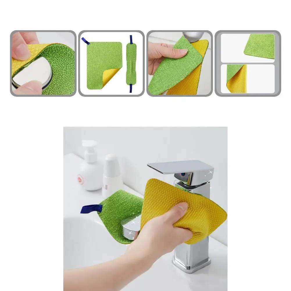 

Прочная модная портативная Двусторонняя салфетка для посуды, гибкая салфетка для мытья посуды, удобная для гостиной