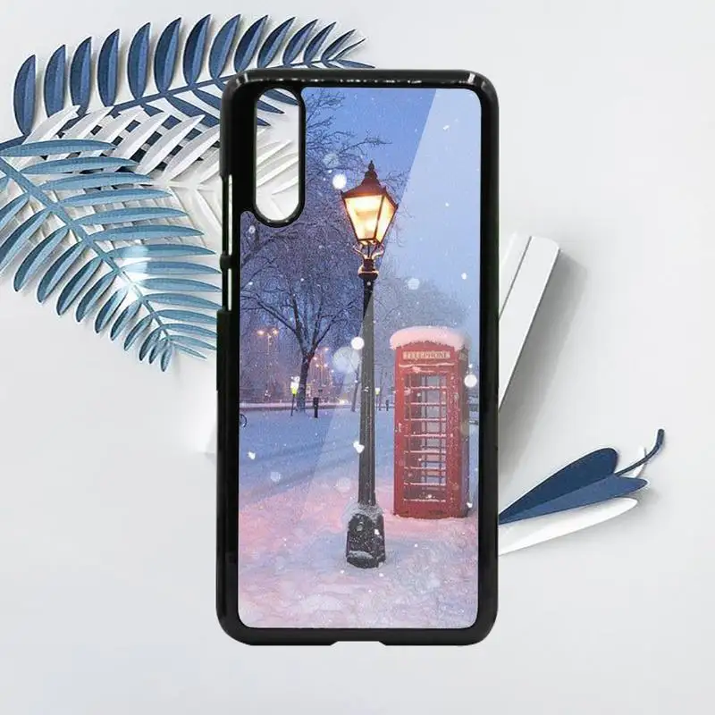 

Winter New York Central Phone Case PC For Samsung galaxy S note 8 9 20 10 e lite2019 plus pro ultra