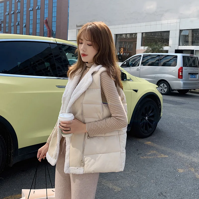 Женский зимний меховой жилет новинка 2019 модный тонкий теплый Корейский из