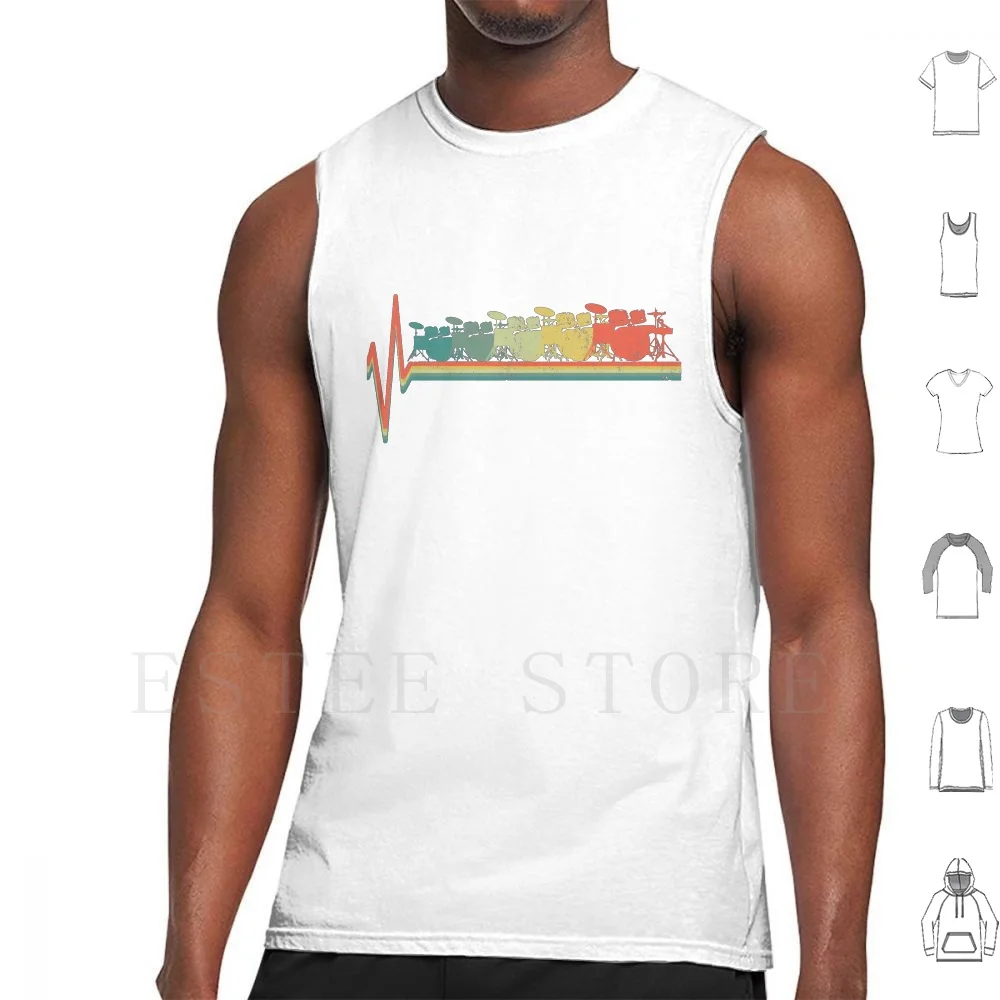 

Drums Tank Tops Vest Drums Drummer Band Member Musician Drumming Playing Musical Instrument Heartbeat