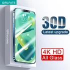 30D полное покрытие закаленное стекло для iPhone 13 12 11 Pro XS Max XR X защита для экрана iPhone 11 13 12 Mini Защитная стеклянная пленка