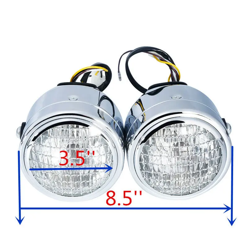 Двойная Передняя фара 12 В двойная передняя с кронштейном для уличных бойцов