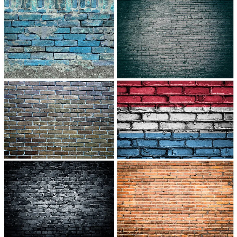 

Vinyl Custom Vintage Brick Wall Theme Photography Backdrops portrait Photo Background Studio Prop 21817 TEX-02