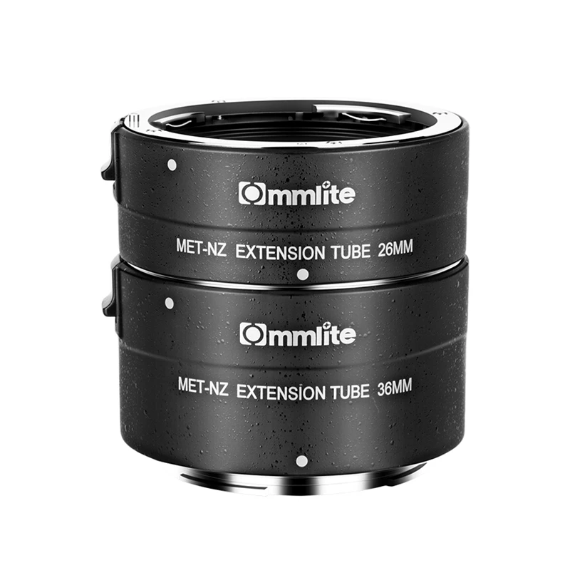

COMMLITE CM-MET-NZ 26mm/36mm Automatic Macro Extension Tube for Nikon Z-Mount Cameras & Lenses