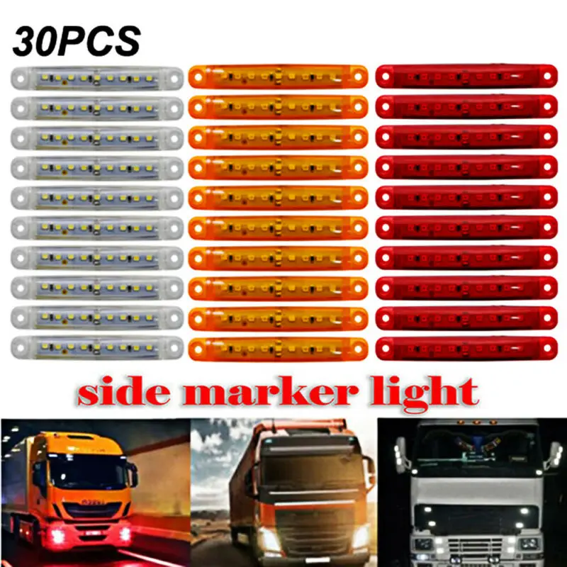 

Shakeproof Lights Super bright Marker 100x15mm Assembly DC12-24V Side Tail