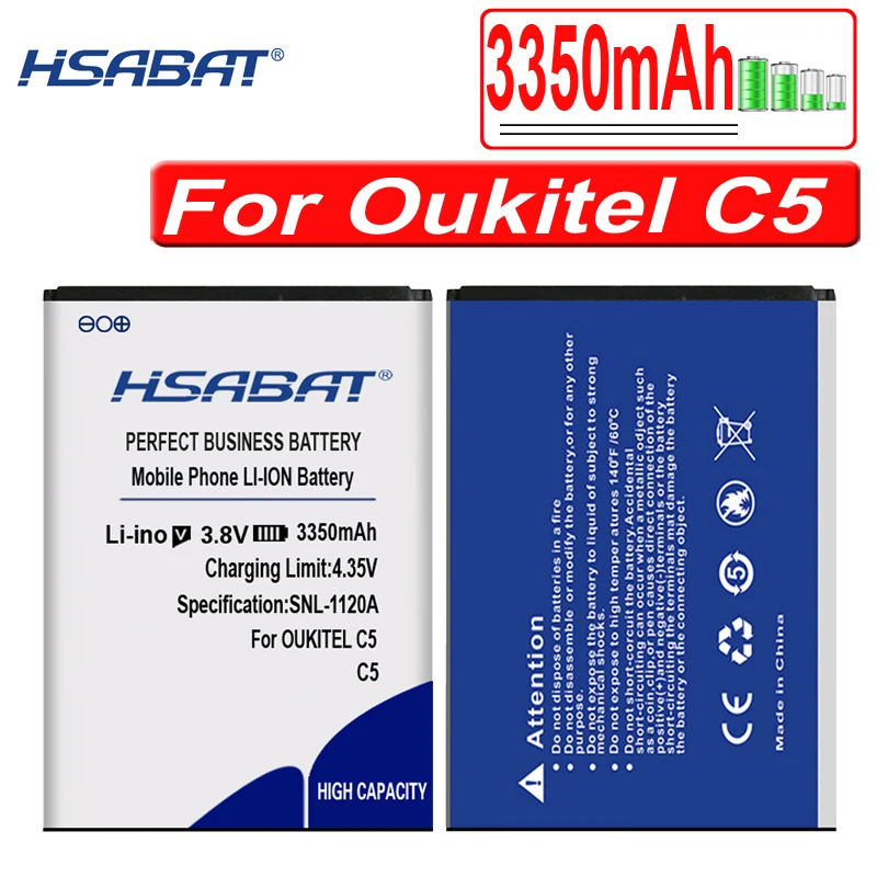 Аккумулятор HSABAT 3350mAh для OUKITEL C5 Pro|Аккумуляторы мобильных телефонов| |