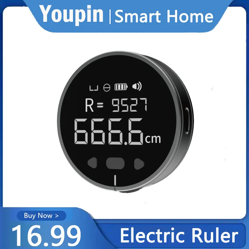 

Youpin DUKA Electric Ruler 99M Length Measurement Volume Measure Multifunctional Digital Distance Meter Rangefinder Range Finder