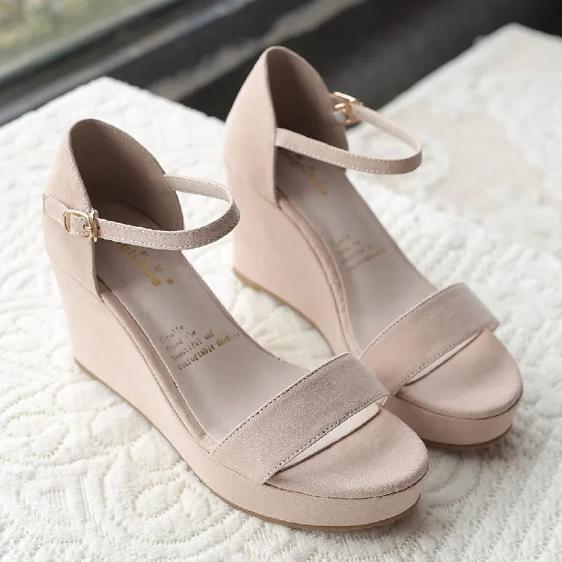 Женские летние Нескользящие туфли на высоком каблуке 8 см однотонные модные