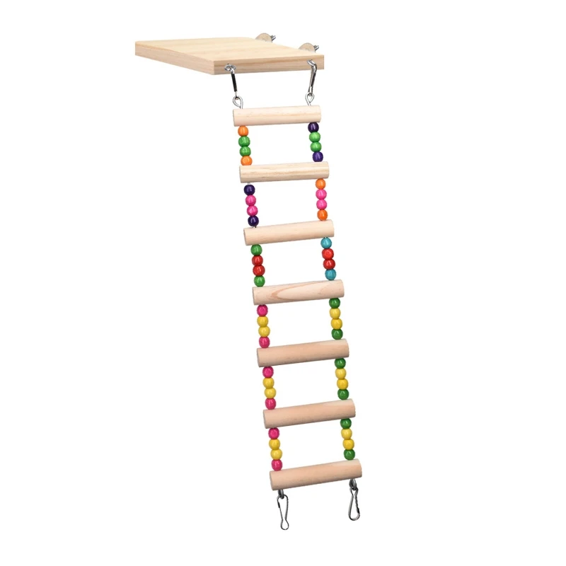 Деревянный попугай хомяк восхождение Лестничные Качели игрушки набор птицы