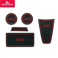 anti slip gate slot cup mat for lada kalina non slip pad interior accessories rubber door coaster