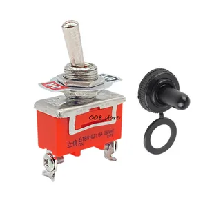 1 шт. оранжевый E-TEN 1021 сверхмощный SPST 2 терминал ВКЛ.ВЫКЛ. Тумблер и водонепроницаемая крышка VE186 P0.11