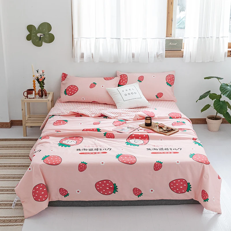 Красное соломенное покрывало из 100% хлопка с цветочным принтом 1 шт.