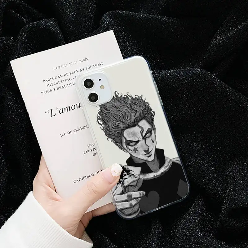 

Hisoka Anime Hunter X art comic Phone Case Transparent for iPhone 6 7 8 11 12 s mini pro X XS XR MAX Plus cover funda shell