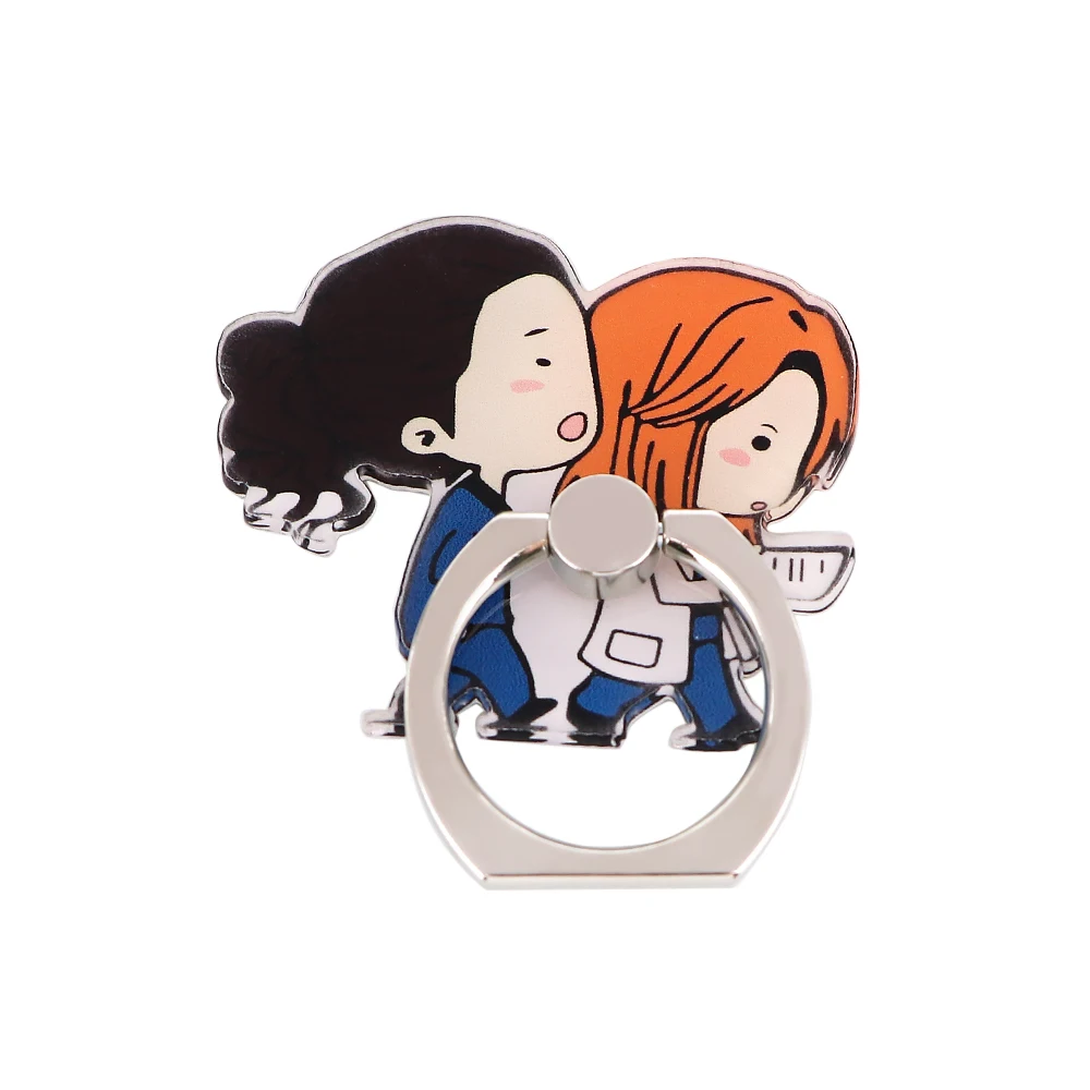 

JF1137 360 Degree Grey's Anatomy Universal Cell Phone Holder Stand Finger Ring For Cute Cell Smartphone Holder for Phone