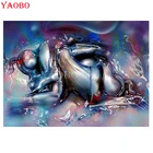 Набор для алмазной вышивки Yingbo 5D сделай сам, абстрактная картина для привлечения мужчин и женщин, мозаика для пар, украшение для дома