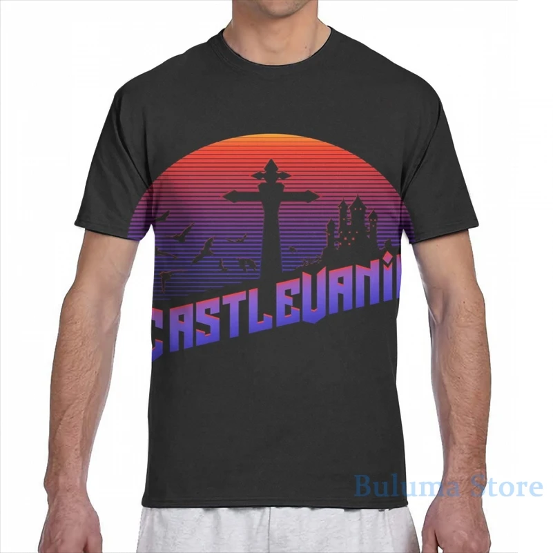 Мужская/женская футболка Castlevania(3) модная со сплошным принтом для девочек топы