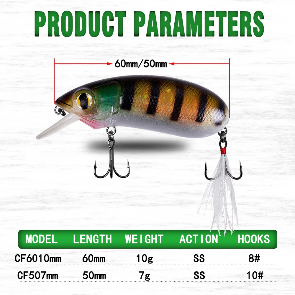 Рыболовная Приманка crankbait медленно Тонущая искусственная приманка для окуня