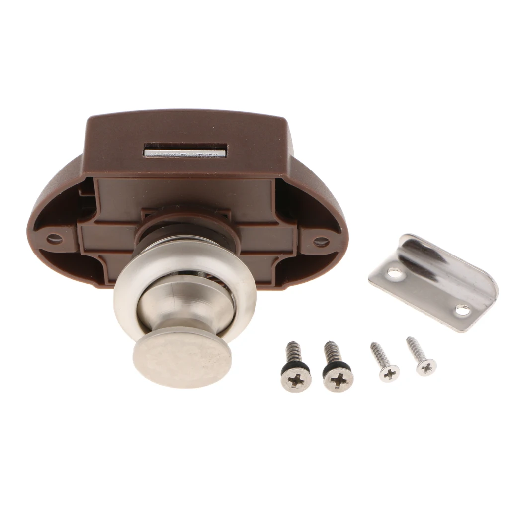 20x кнопочная защелка замок для шкафа без ключа двери RV Motor Caravan|Аксессуары