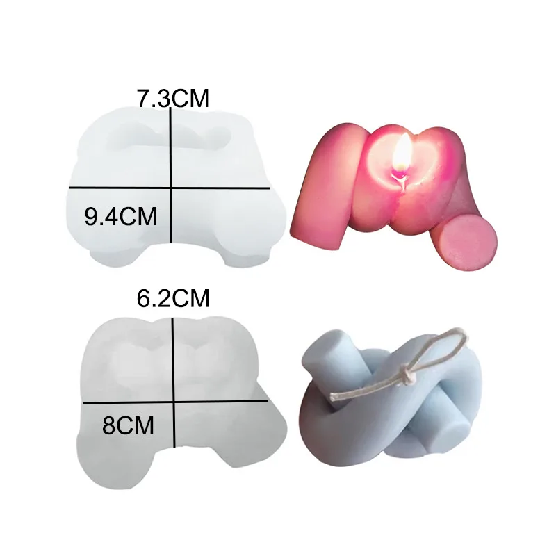 

New 3D DIY Candles Mould Soy Wax Candle Mold Aromatherapy Plaster Candle Silicone Mold Hand-made Wax Soap Candles Mold Large