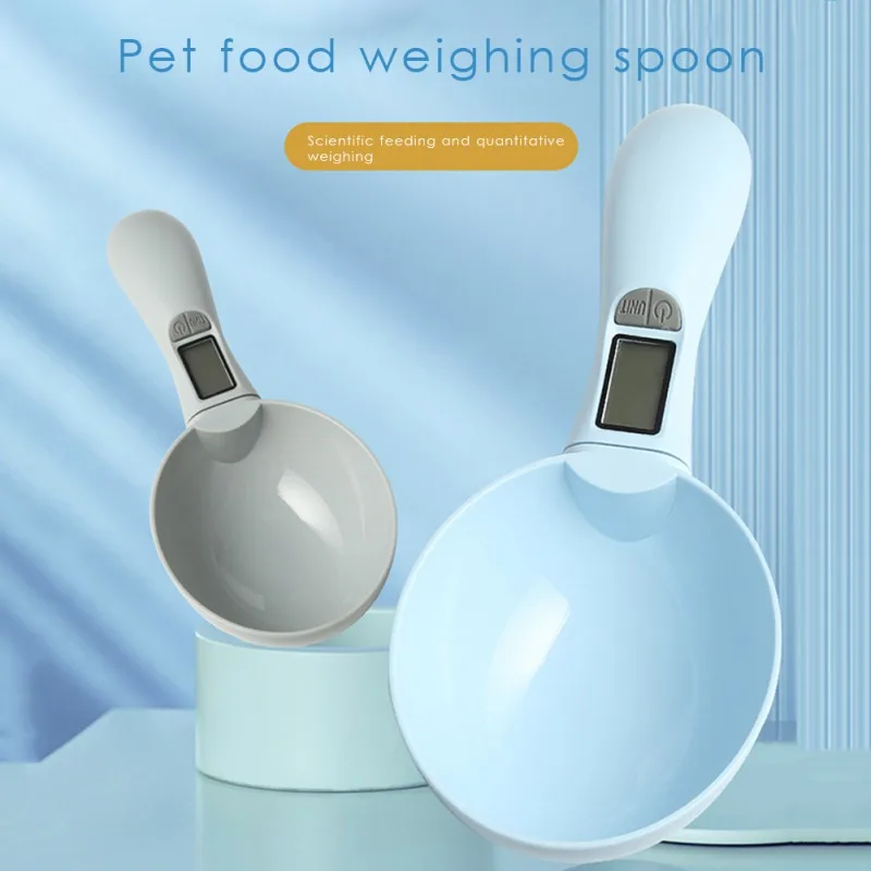 

300g/1g Pet Food Scale Cup For Dog Cat Feeding Bowl Kitchen Scale Spoon Portable Measuring Scoop Cup With Led Display