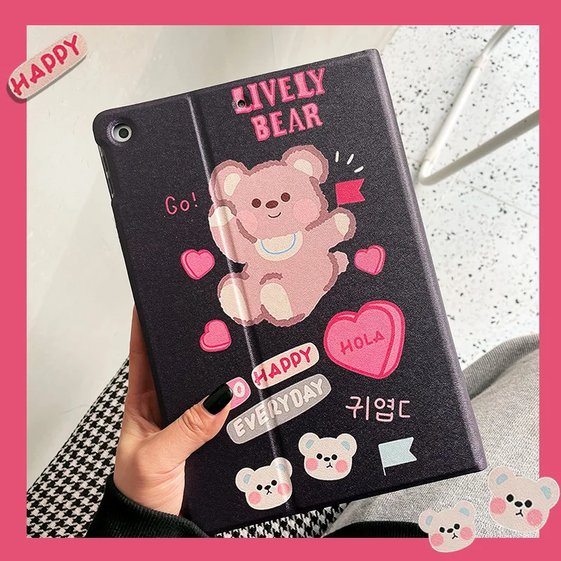 

case for ipad pro11 2020 cute 2018 2019 10.2 2017 9.7 air4 10.9 air3 10.5 air1/2 9.7 mini1/2/3/4/5 tablet cover auto wake up