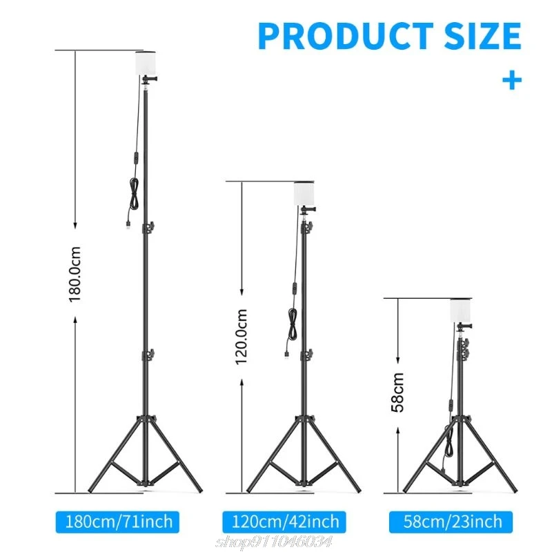 

84pcs LED USB Powered Lamp With Tripods LED Light 2m Cable for Outdoor Camping Picnic Home Live Stream F08 21 Dropshipping
