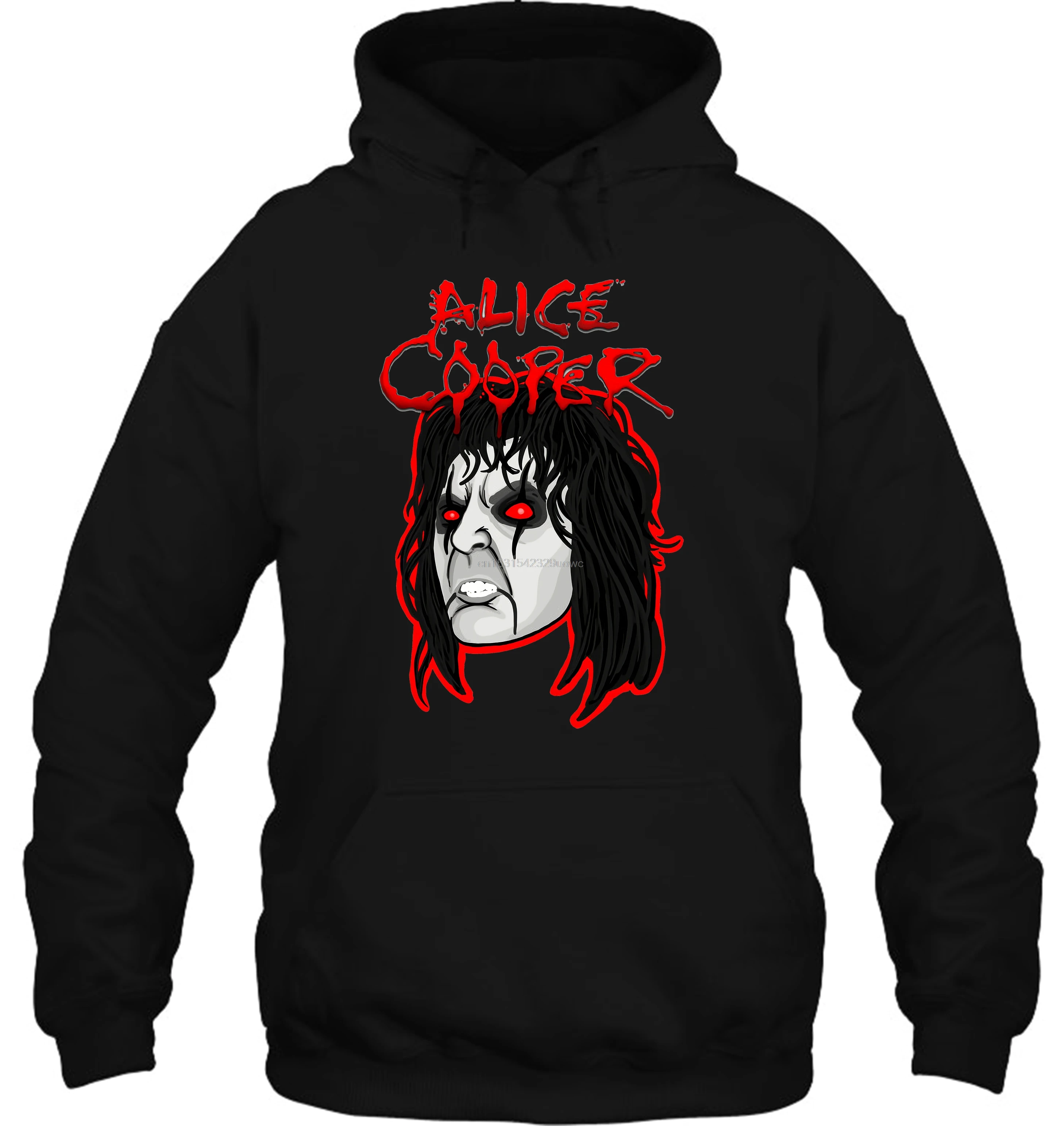 Мужская толстовка Alice Cooper face Alicecooper Женская Уличная одежда|Мужские толстовки и