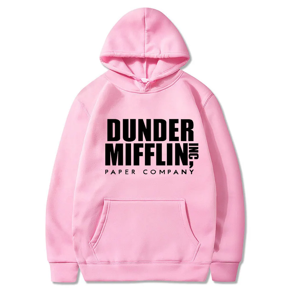 Толстовка Harajuku для мужчин и женщин флисовая толстовка с капюшоном Dunder Mifflin Paper Inc