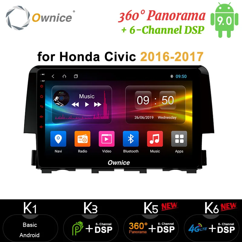 Ownice Octa Core Android 10 автомобильный DVD-видео GPS-навигатор 64G + 4G SPDIF DAB DVR Carplay 360 панорама