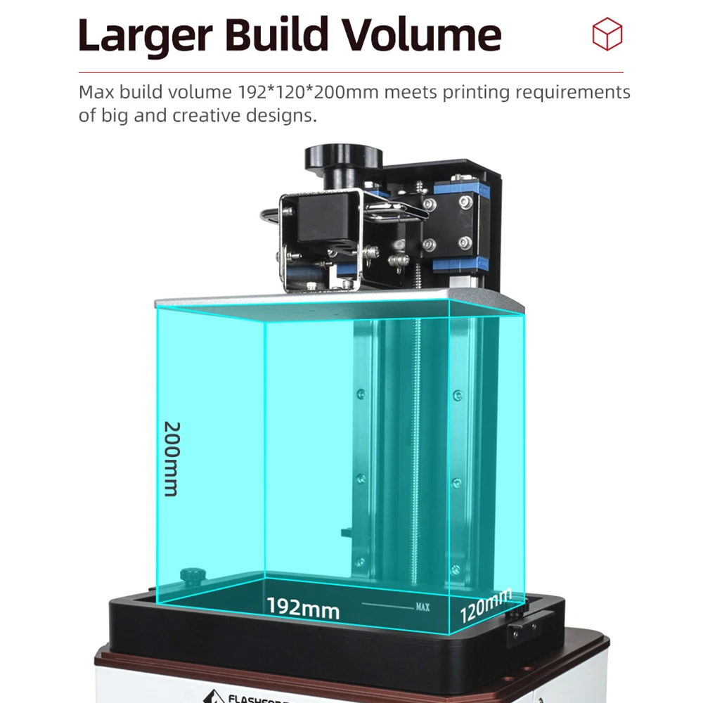 

Pre-sale Flashforge Foto 8.9 3d Printer 4K Monochrome LCD Screen High Precision Print Size 192*120*200mm 3.5inch Touch Screen