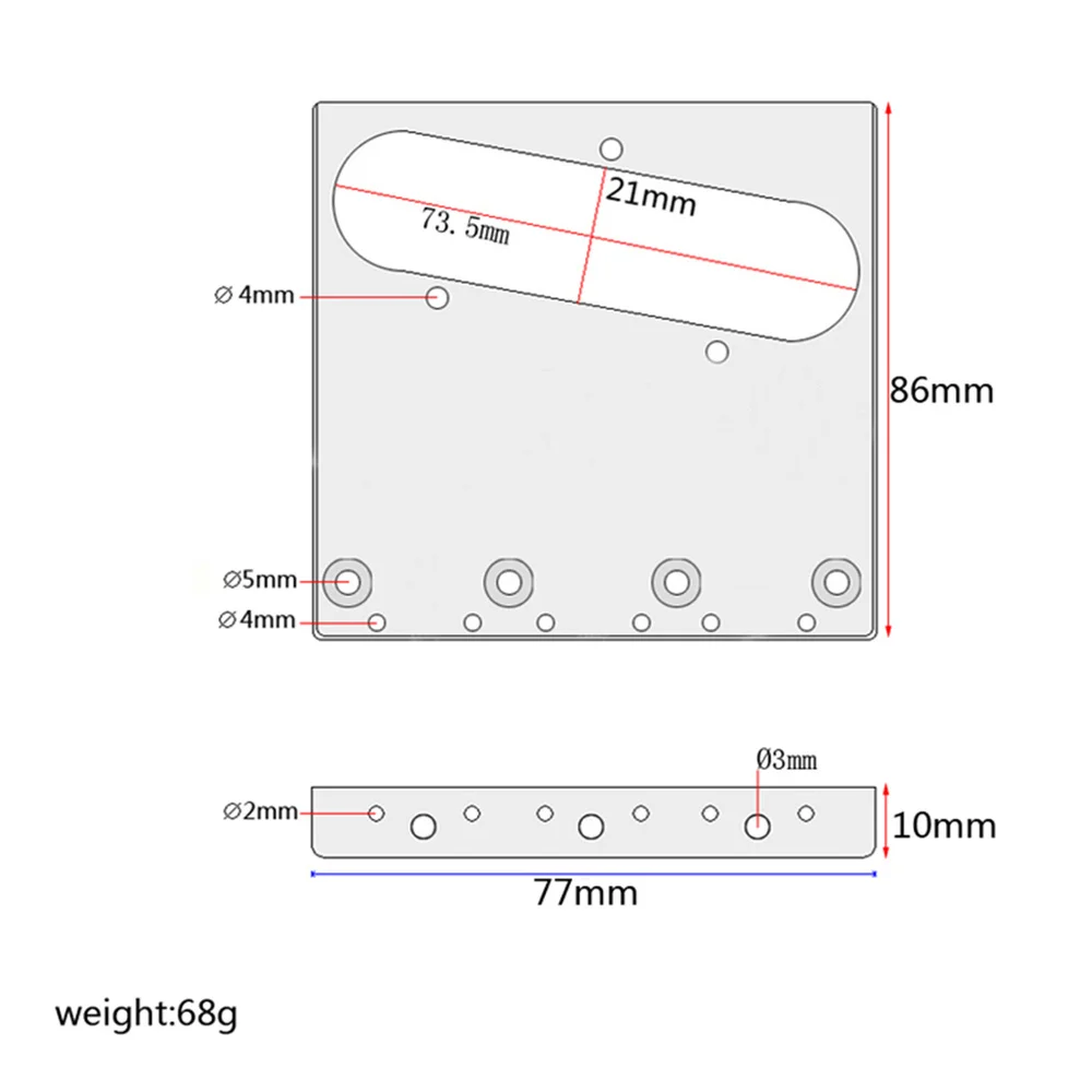 Одноступенчатые зубчатые гитарные мостовые пластины пикапы запасные части