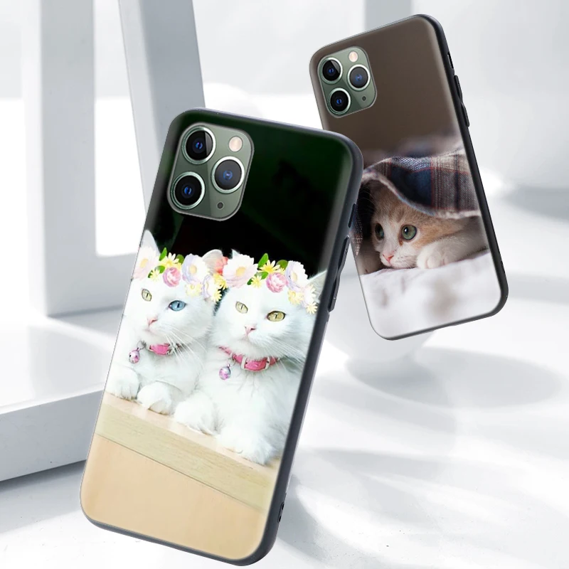 Силиконовый чехол для iPhone 11 Pro X XS XR Max 7 8 6 6S 5 5S SE Plus + задняя крышка телефона с