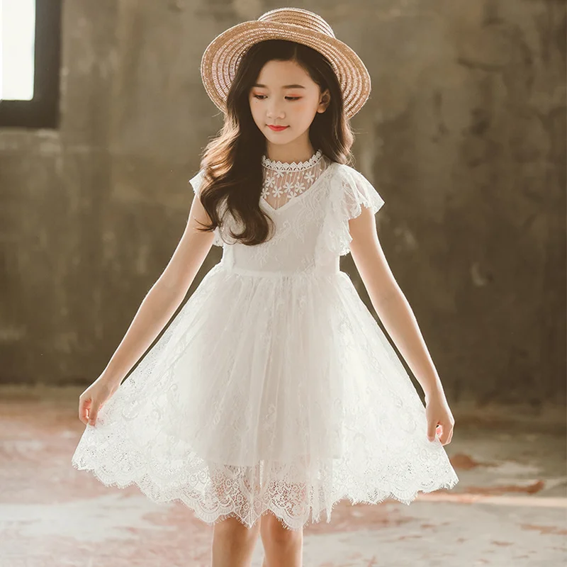 

New 2020 Baby Princess Dress Kids Dresses for Girls Children Lace Dress Toddler Beautiful Dress Children Floral Clothes,#5225