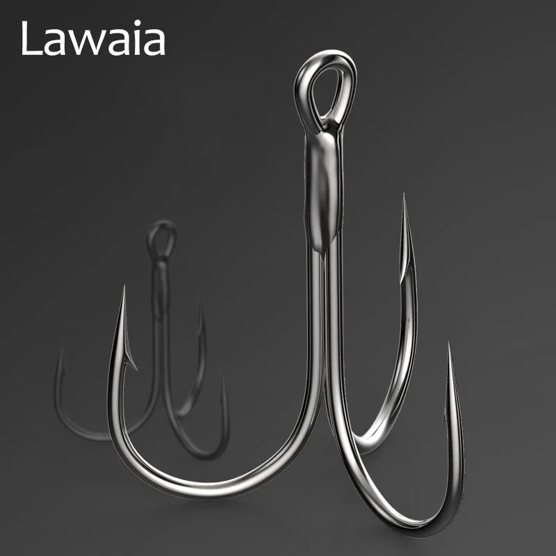 Lawaia рыболовные крючки треугольный Большой Якорный крючок три крючка 20 шт. когтя