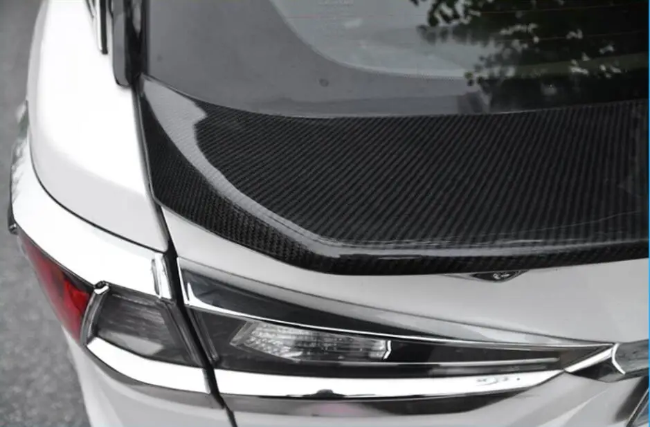 Высокое качество углеродного волокна задний багажник спойлер крыло подходит для