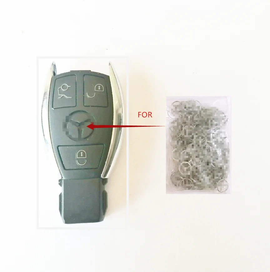 Автомобильный ключ логотип для benz bga DIY металлическая наклейка ключа автомобиля