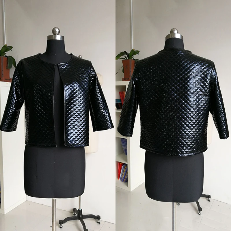 

Fashion Women Novely Loose Short Solid Color Diamond Shape Long Sleeve Cardigan Coat Outerwear Hot Sale